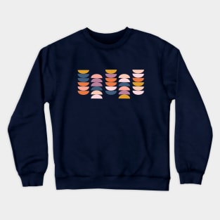 Half Moons in Cute Colors Crewneck Sweatshirt